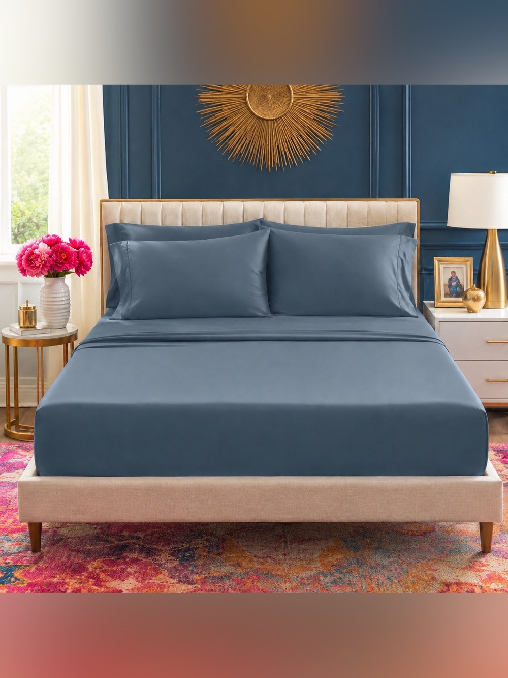 Hotel Signature King 800 TC Extra Long Staple Cotton Sateen Sheet Set NWT